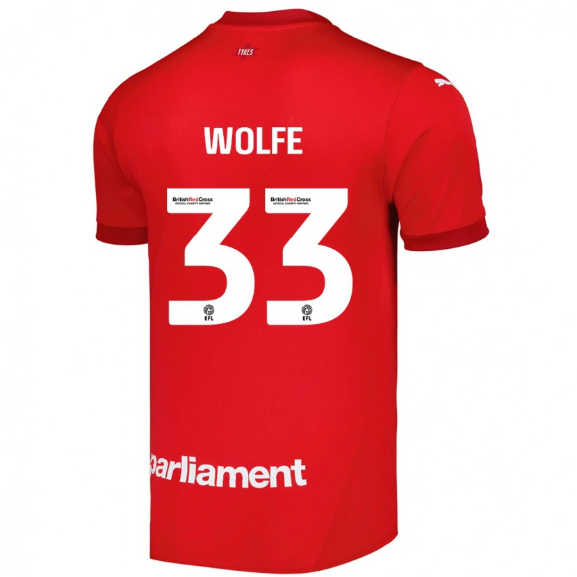 Danxen Hombre Camiseta Matty Wolfe #33 Rojo 1ª Equipación 2024/25 La Camisa