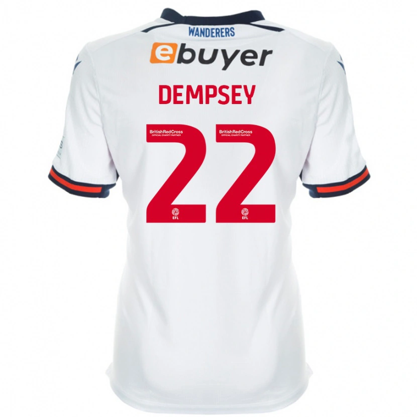 Danxen Hombre Camiseta Kyle Dempsey #22 Blanco 1ª Equipación 2024/25 La Camisa