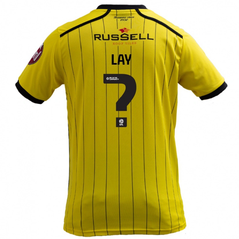 Danxen Hombre Camiseta Matty Lay #0 Amarillo 1ª Equipación 2024/25 La Camisa