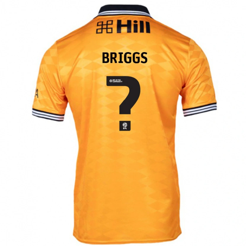 Danxen Hombre Camiseta Jj Briggs #0 Naranja 1ª Equipación 2024/25 La Camisa