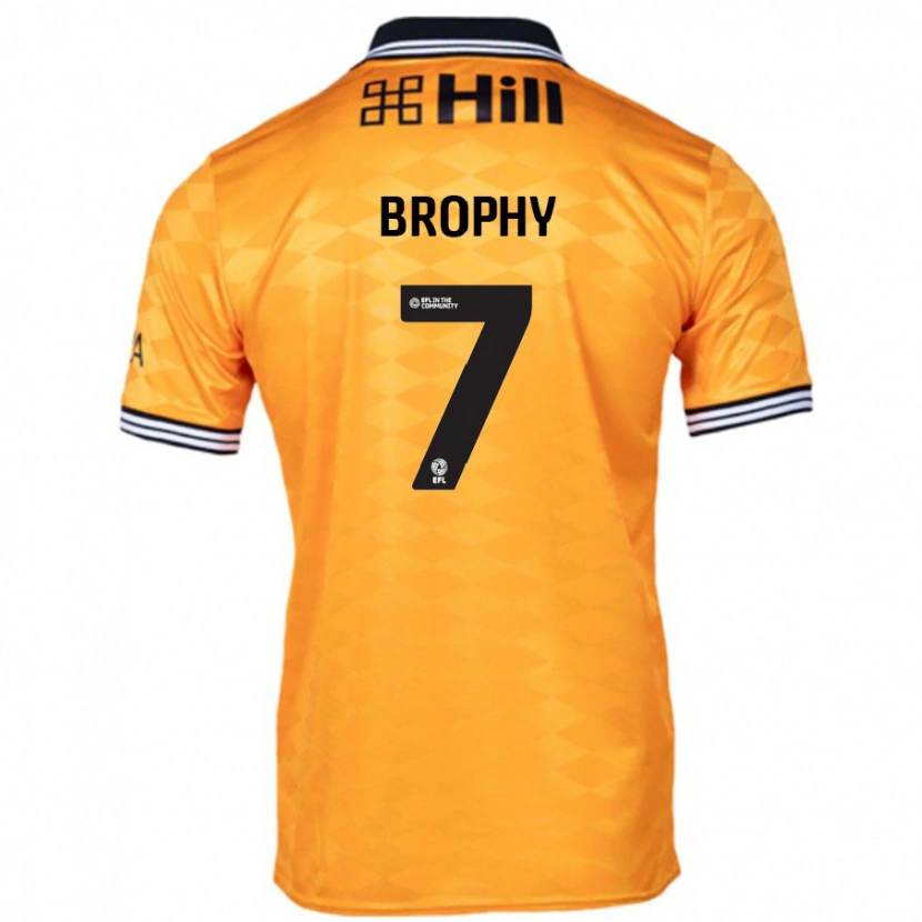Danxen Hombre Camiseta James Brophy #7 Naranja 1ª Equipación 2024/25 La Camisa