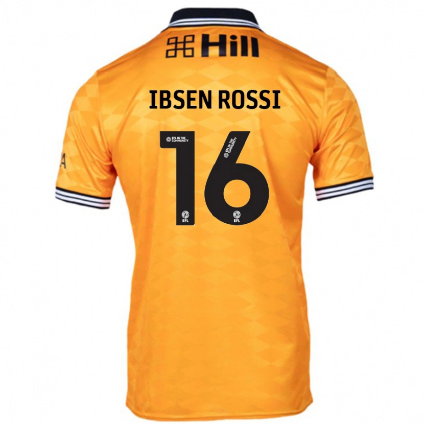 Danxen Hombre Camiseta Zeno Ibsen Rossi #16 Naranja 1ª Equipación 2024/25 La Camisa