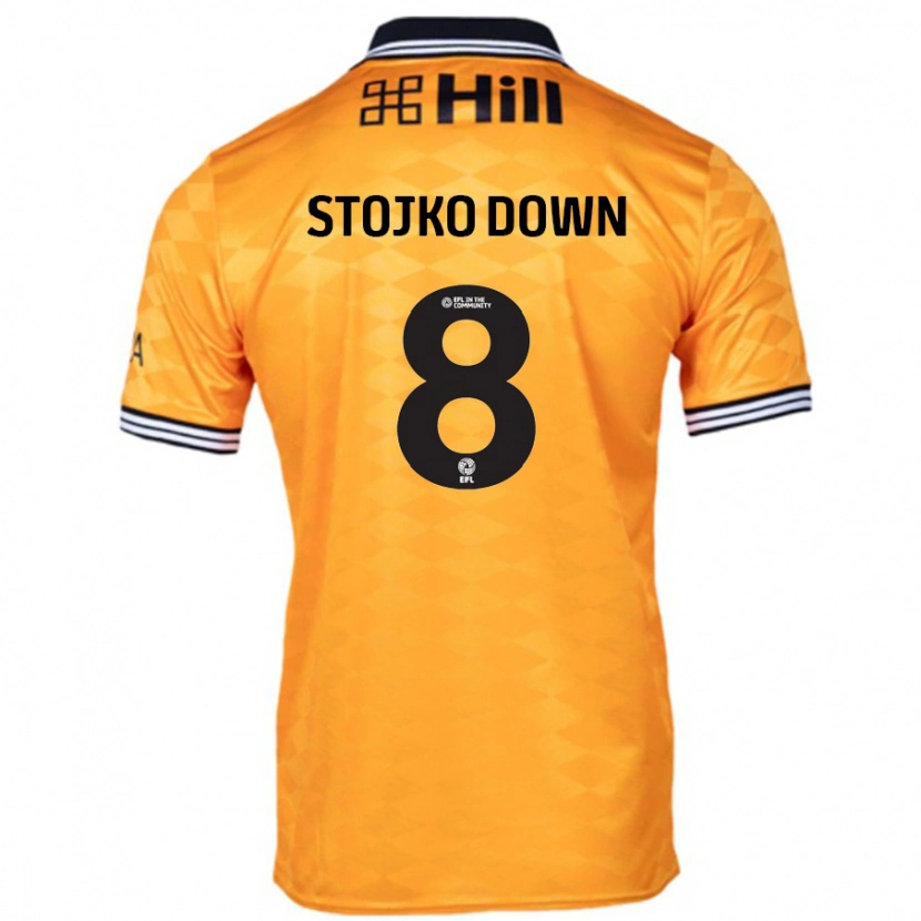Danxen Hombre Camiseta Alysha Stojko-Down #8 Naranja 1ª Equipación 2024/25 La Camisa