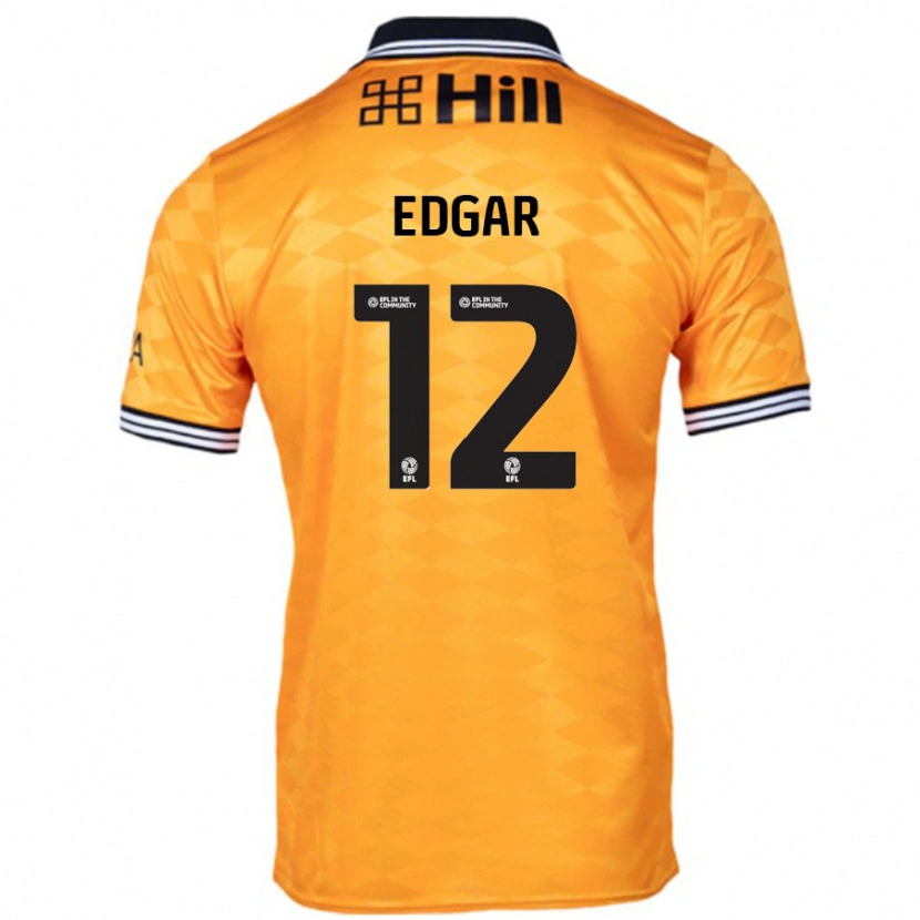 Danxen Hombre Camiseta Sammy Edgar #12 Naranja 1ª Equipación 2024/25 La Camisa