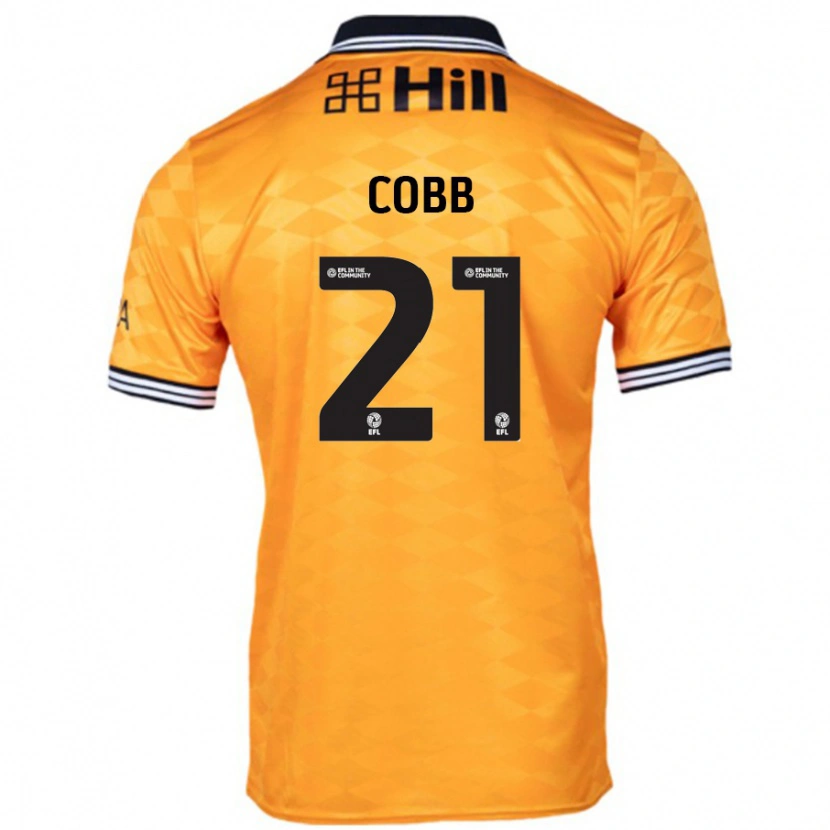 Danxen Hombre Camiseta Serena Cobb #21 Naranja 1ª Equipación 2024/25 La Camisa