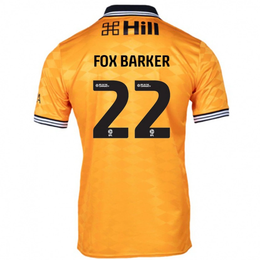 Danxen Hombre Camiseta Mistie Fox-Barker #22 Naranja 1ª Equipación 2024/25 La Camisa