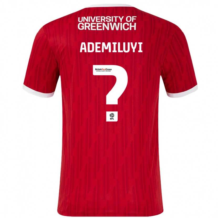 Danxen Hombre Camiseta Princess Ademiluyi #0 Rojo Blanco 1ª Equipación 2024/25 La Camisa