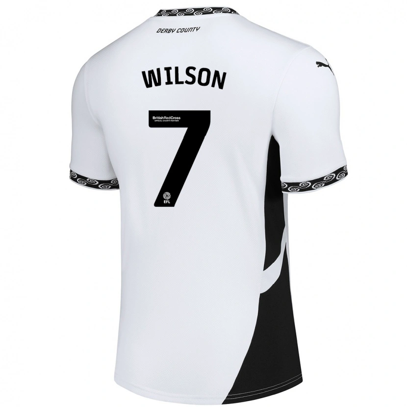 Danxen Hombre Camiseta Emelia Wilson #7 Blanco Negro 1ª Equipación 2024/25 La Camisa
