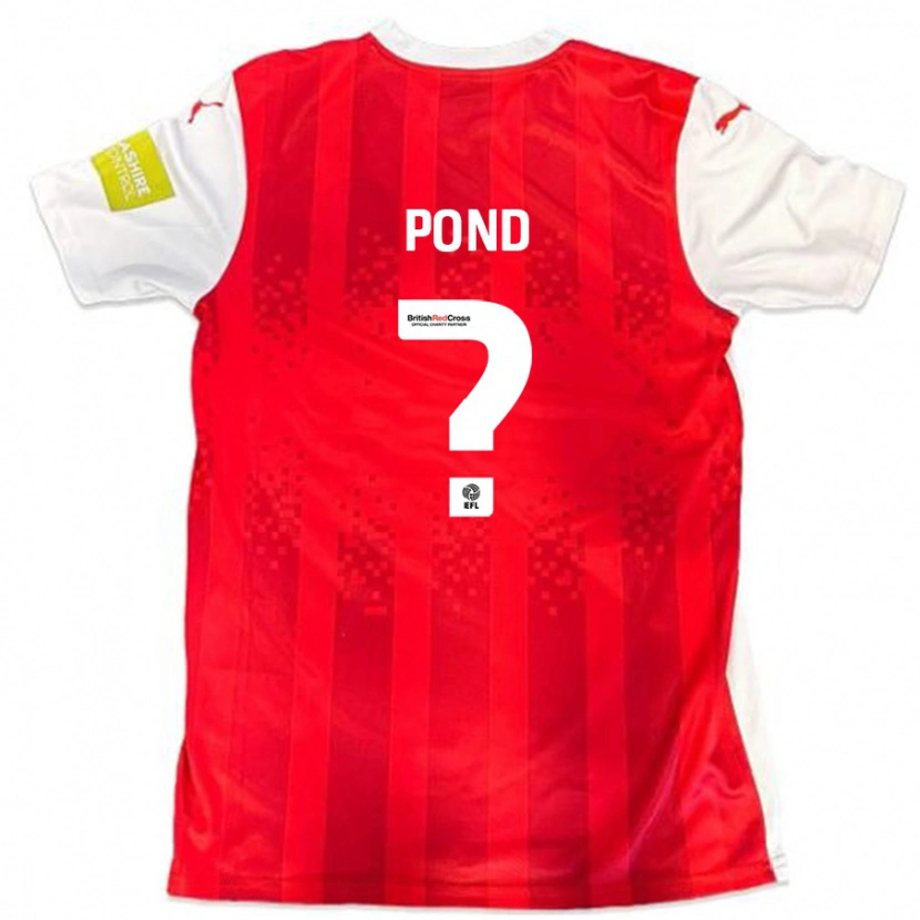 Danxen Hombre Camiseta Nathan Pond #0 Rojo Blanco 1ª Equipación 2024/25 La Camisa