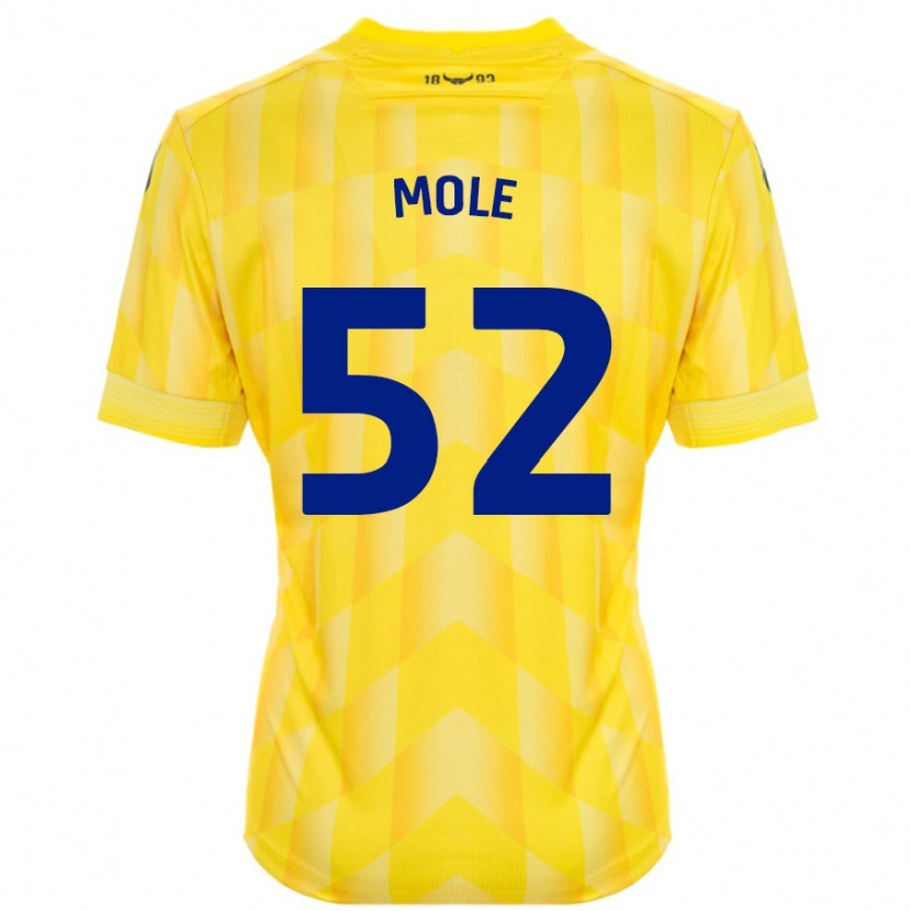Danxen Hombre Camiseta Harrison Mole #52 Amarillo 1ª Equipación 2024/25 La Camisa