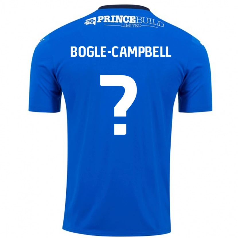 Danxen Hombre Camiseta Ma'kel Bogle-Campbell #0 Azul Blanco 1ª Equipación 2024/25 La Camisa