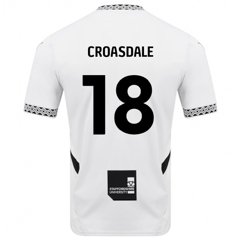 Danxen Hombre Camiseta Ryan Croasdale #18 Blanco 1ª Equipación 2024/25 La Camisa