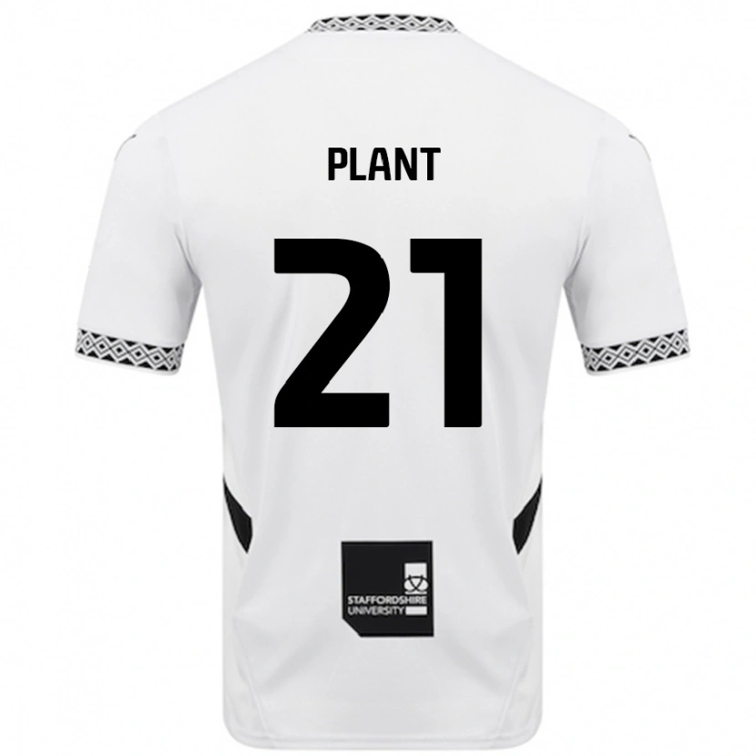 Danxen Hombre Camiseta James Plant #21 Blanco 1ª Equipación 2024/25 La Camisa