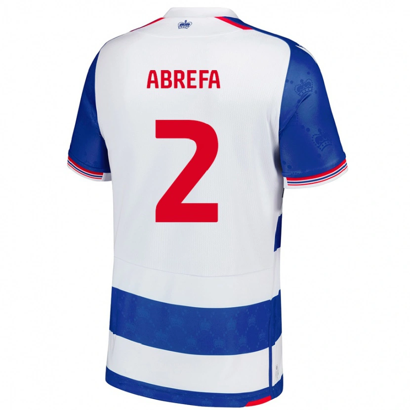 Danxen Hombre Camiseta Kelvin Abrefa #2 Azul Blanco 1ª Equipación 2024/25 La Camisa