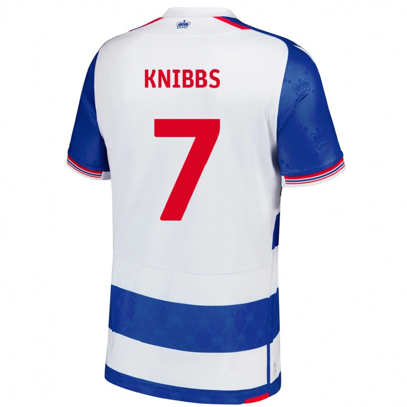 Danxen Hombre Camiseta Harvey Knibbs #7 Azul Blanco 1ª Equipación 2024/25 La Camisa