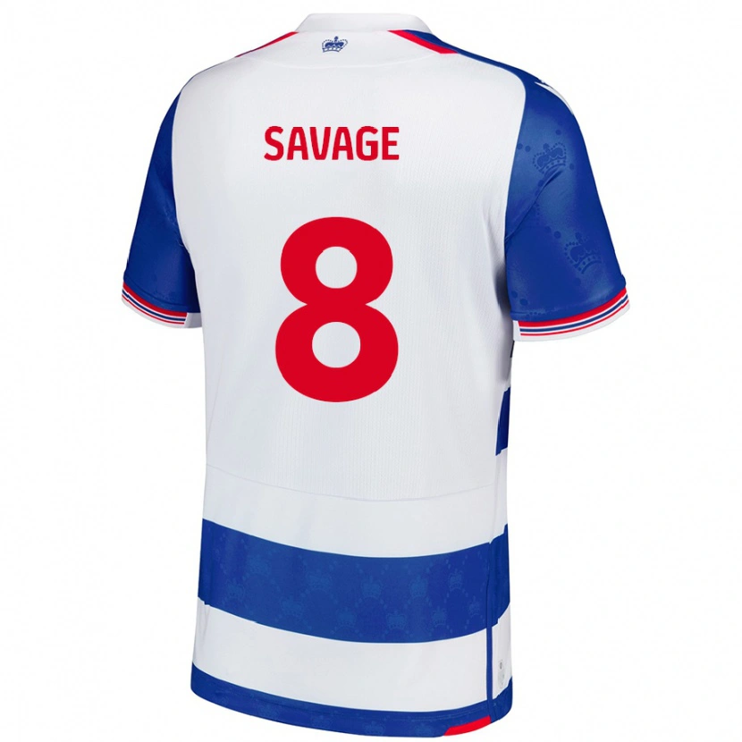 Danxen Hombre Camiseta Charlie Savage #8 Azul Blanco 1ª Equipación 2024/25 La Camisa