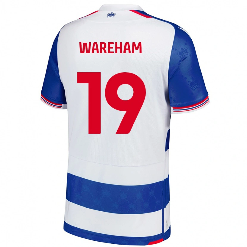 Danxen Hombre Camiseta Jayden Wareham #19 Azul Blanco 1ª Equipación 2024/25 La Camisa