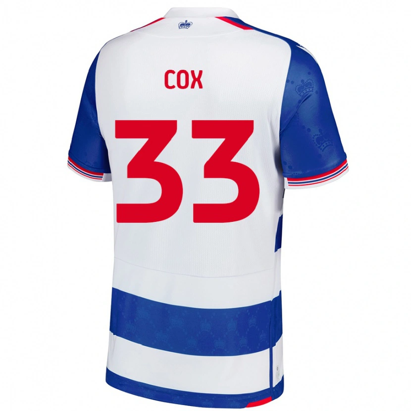 Danxen Hombre Camiseta Bella Cox #33 Azul Blanco 1ª Equipación 2024/25 La Camisa