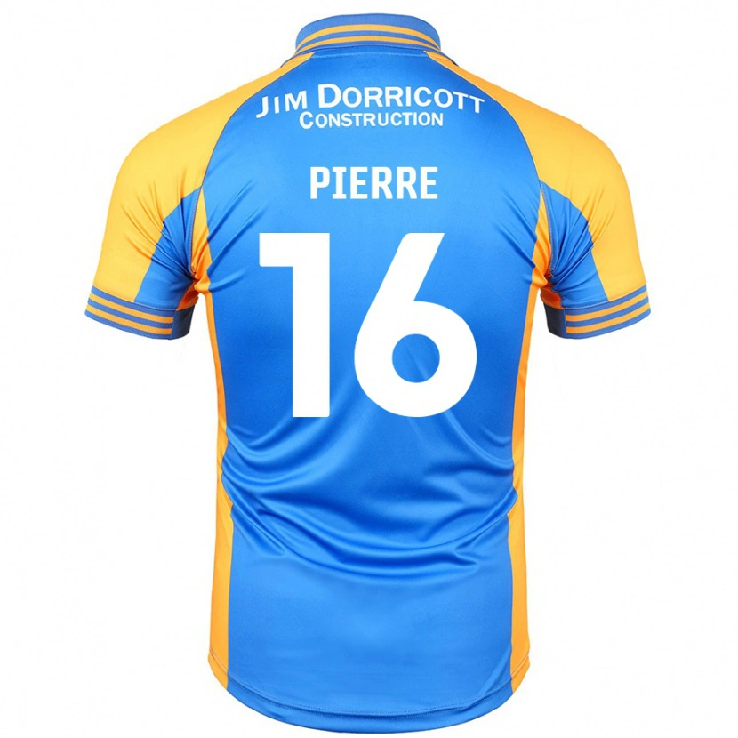 Danxen Hombre Camiseta Aaron Pierre #16 Azul Ámbar 1ª Equipación 2024/25 La Camisa