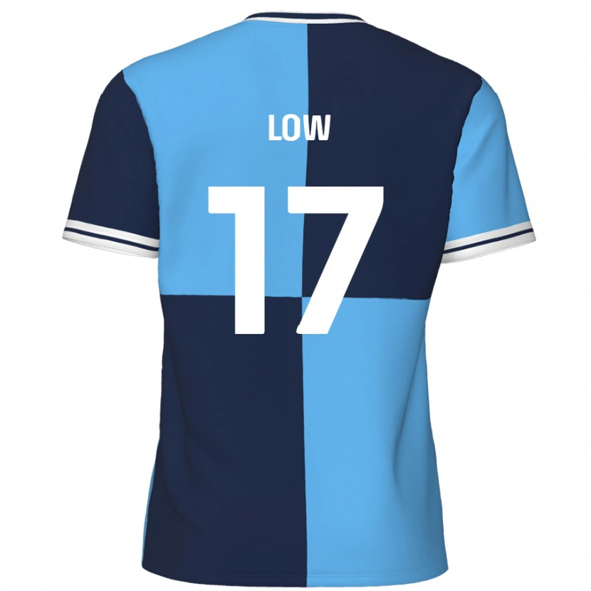 Danxen Hombre Camiseta Joe Low #17 Azul Cielo Azul Oscuro 1ª Equipación 2024/25 La Camisa