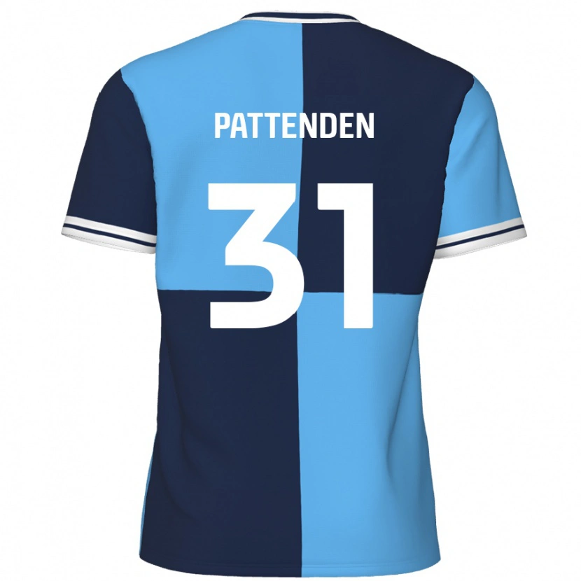 Danxen Hombre Camiseta Jasper Pattenden #31 Azul Cielo Azul Oscuro 1ª Equipación 2024/25 La Camisa