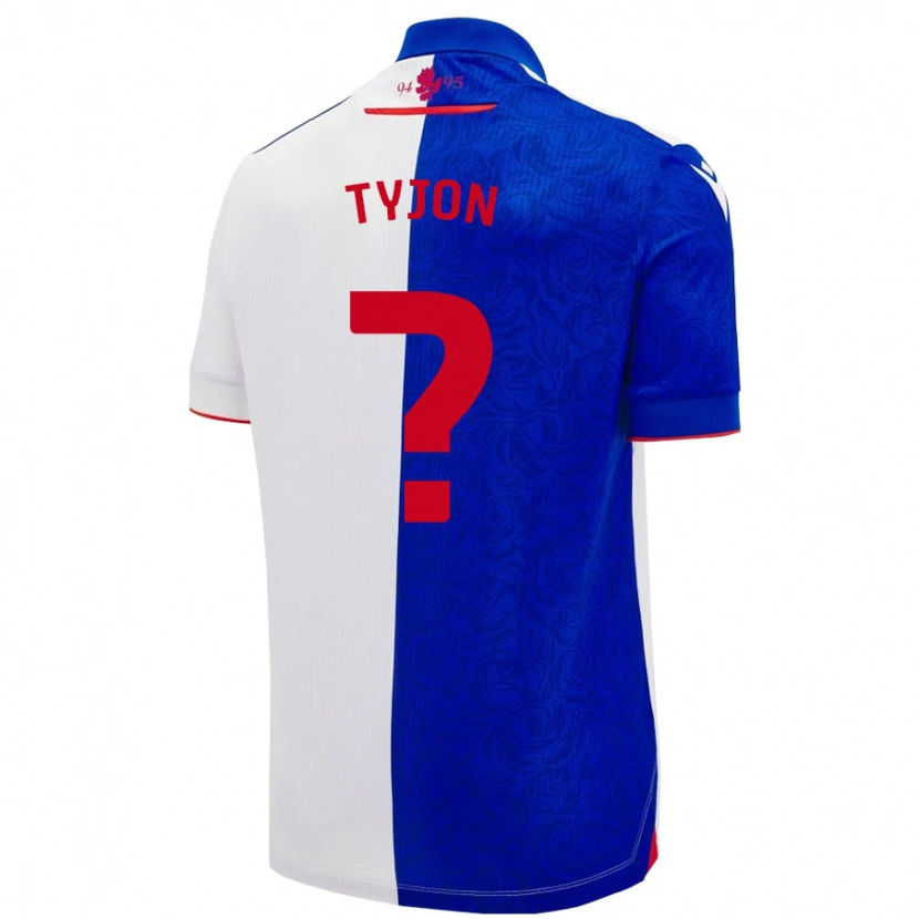 Danxen Hombre Camiseta Igor Tyjon #0 Azul Cielo Blanco 1ª Equipación 2024/25 La Camisa