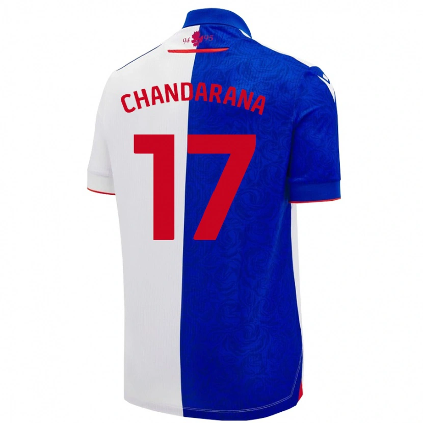 Danxen Hombre Camiseta Millie Chandarana #17 Azul Cielo Blanco 1ª Equipación 2024/25 La Camisa