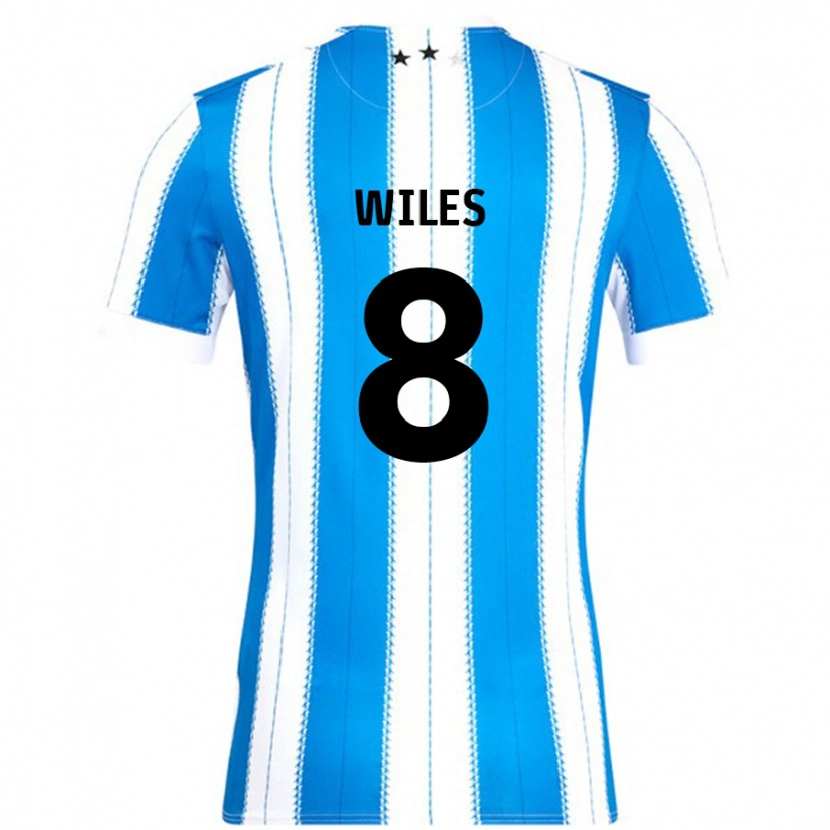 Danxen Hombre Camiseta Ben Wiles #8 Azul Blanco 1ª Equipación 2024/25 La Camisa