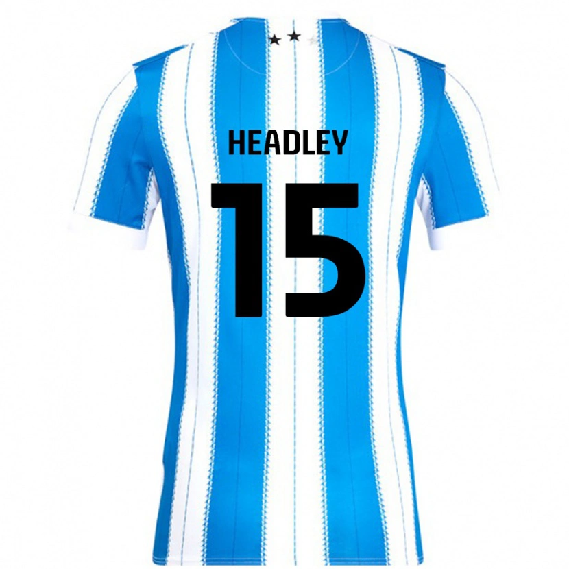 Danxen Hombre Camiseta Jaheim Headley #15 Azul Blanco 1ª Equipación 2024/25 La Camisa