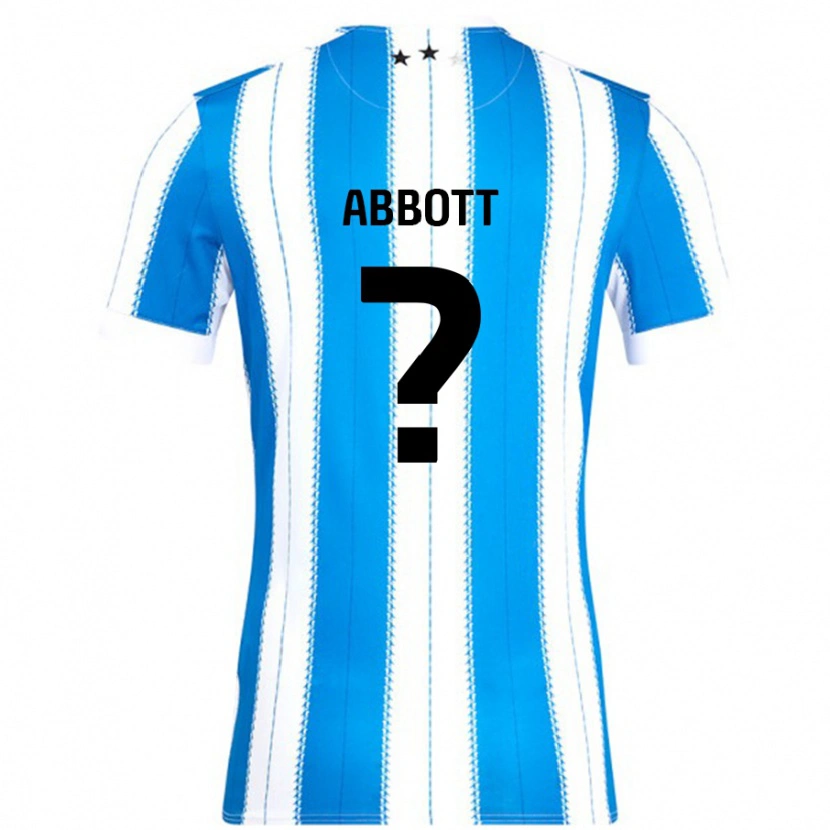 Danxen Hombre Camiseta Zak Abbott #0 Azul Blanco 1ª Equipación 2024/25 La Camisa