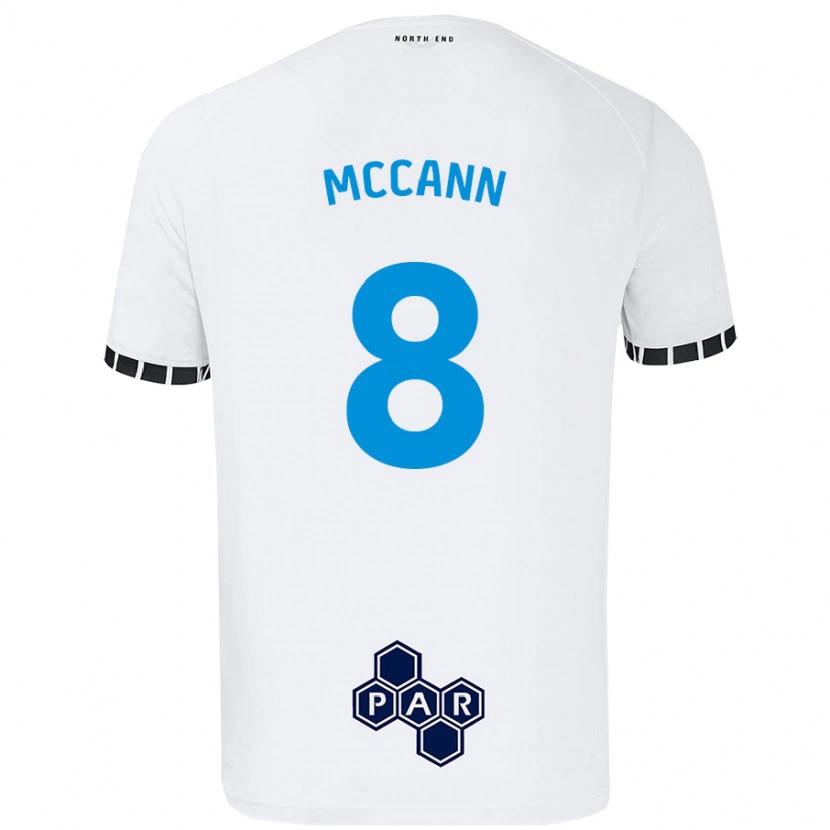 Danxen Hombre Camiseta Ali Mccann #8 Blanco 1ª Equipación 2024/25 La Camisa