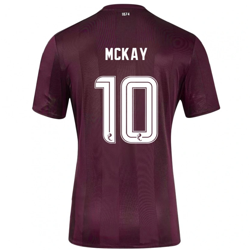 Danxen Hombre Camiseta Barrie Mckay #10 Borgoña 1ª Equipación 2024/25 La Camisa
