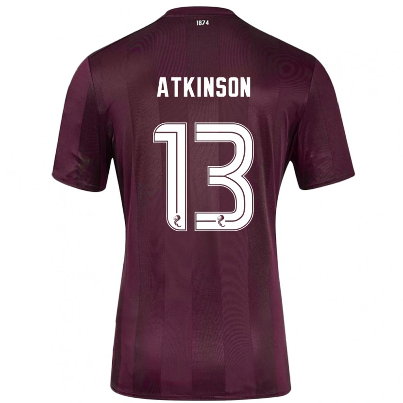 Danxen Hombre Camiseta Nathaniel Atkinson #13 Borgoña 1ª Equipación 2024/25 La Camisa