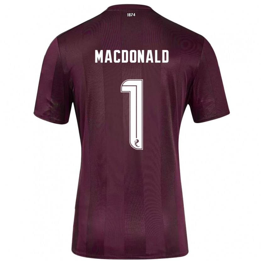 Danxen Hombre Camiseta Jamie Macdonald #1 Borgoña 1ª Equipación 2024/25 La Camisa