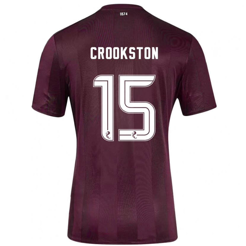 Danxen Hombre Camiseta Gregor Crookston #15 Borgoña 1ª Equipación 2024/25 La Camisa