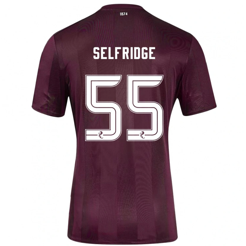 Danxen Hombre Camiseta Louis Selfridge #55 Borgoña 1ª Equipación 2024/25 La Camisa