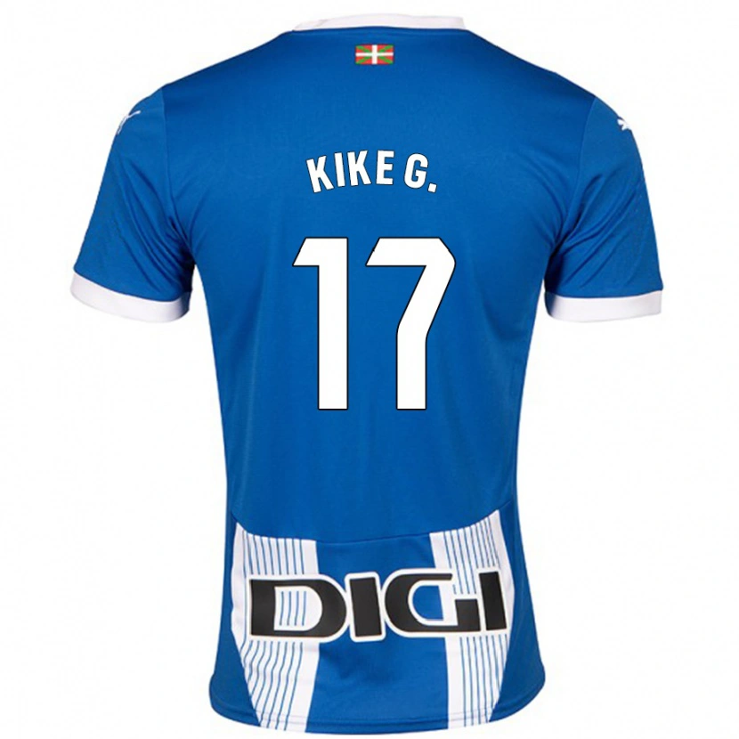 Danxen Hombre Camiseta Kike García #17 Azul 1ª Equipación 2024/25 La Camisa