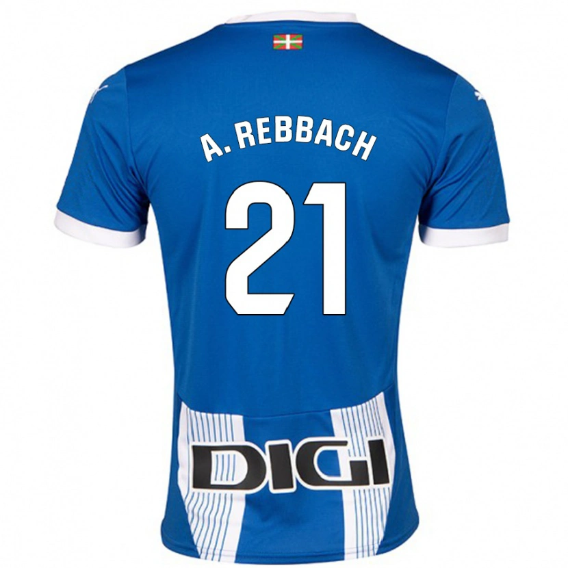 Danxen Hombre Camiseta Abde Rebbach #21 Azul 1ª Equipación 2024/25 La Camisa