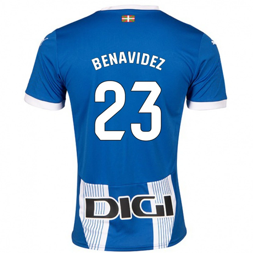 Danxen Hombre Camiseta Carlos Benavidez #23 Azul 1ª Equipación 2024/25 La Camisa
