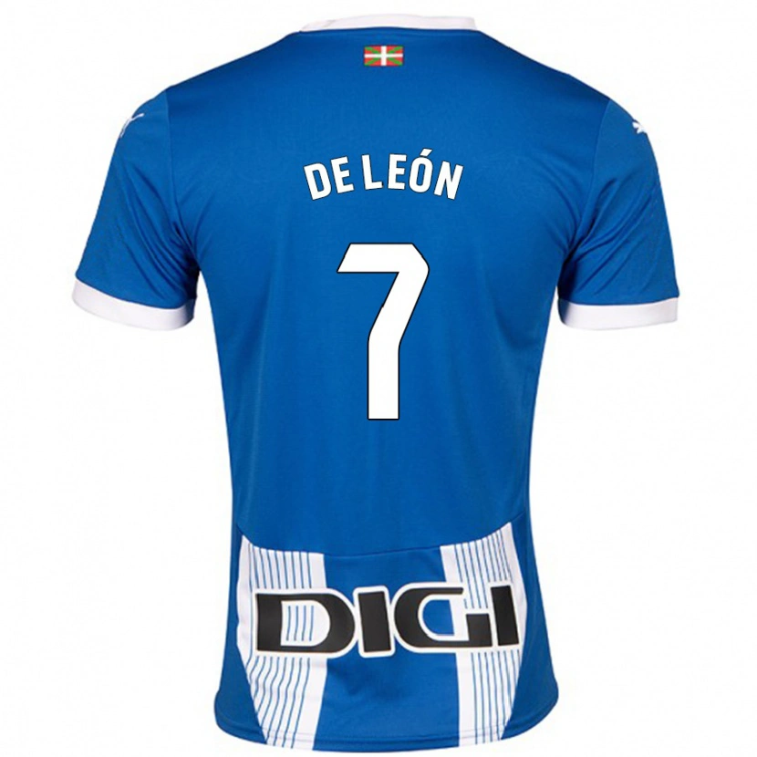 Danxen Hombre Camiseta José De León #7 Azul 1ª Equipación 2024/25 La Camisa