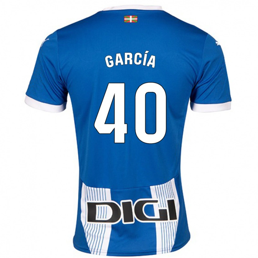 Danxen Hombre Camiseta Álvaro García #40 Azul 1ª Equipación 2024/25 La Camisa