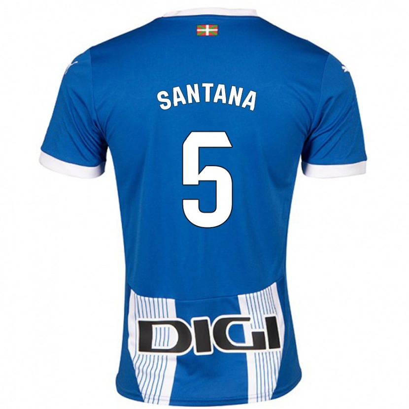 Danxen Hombre Camiseta Vanesa Santana #5 Azul 1ª Equipación 2024/25 La Camisa