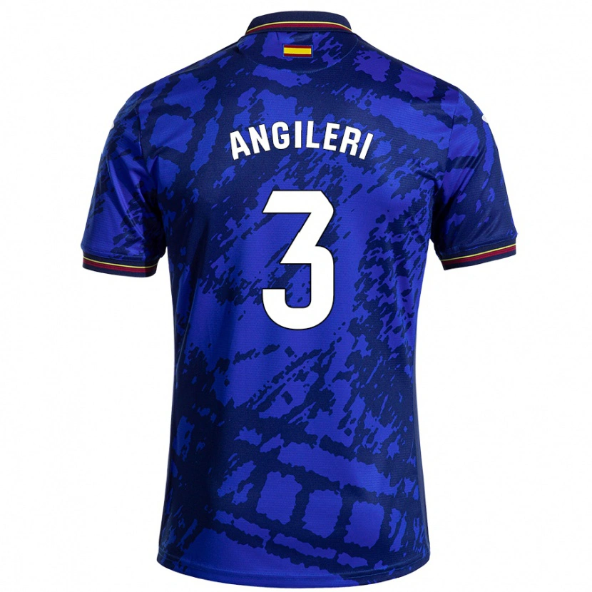 Danxen Hombre Camiseta Fabrizio Angileri #3 Azul Más Oscuro 1ª Equipación 2024/25 La Camisa