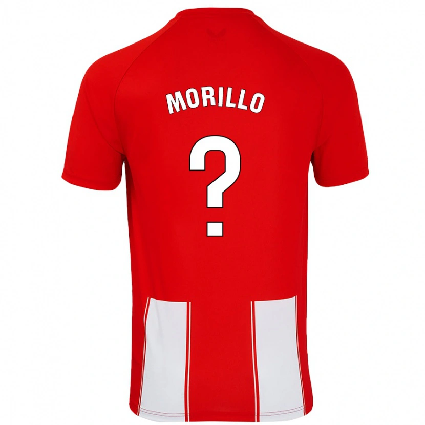 Danxen Hombre Camiseta Manu Morillo #0 Rojo Blanco 1ª Equipación 2024/25 La Camisa