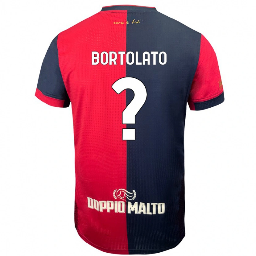 Danxen Hombre Camiseta Filippo Bortolato #0 Rojo Azul Más Oscuro 1ª Equipación 2024/25 La Camisa