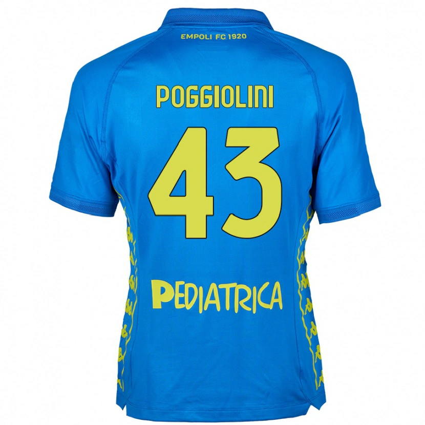 Danxen Hombre Camiseta Duccio Poggiolini #43 Azul 1ª Equipación 2024/25 La Camisa