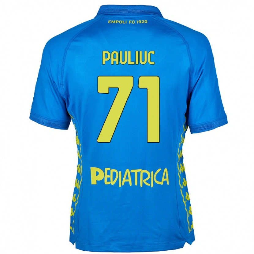 Danxen Hombre Camiseta Nicolò Pauliuc #71 Azul 1ª Equipación 2024/25 La Camisa
