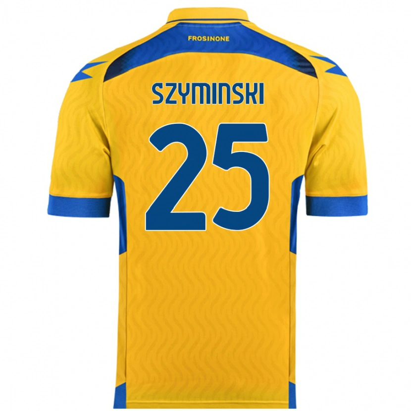 Danxen Hombre Camiseta Przemyslaw Szyminski #25 Amarillo 1ª Equipación 2024/25 La Camisa
