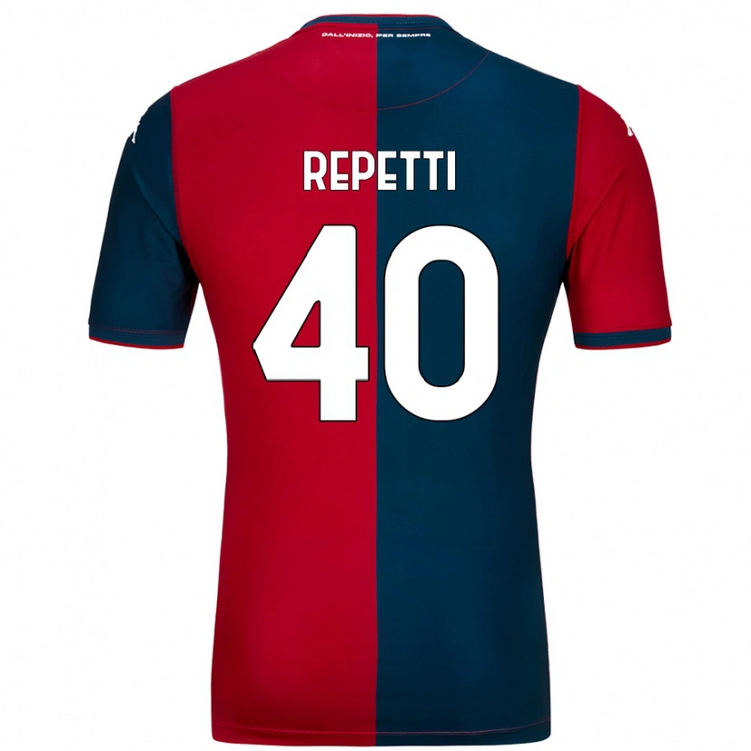 Danxen Hombre Camiseta Chiara Repetti #40 Rojo Azul Oscuro 1ª Equipación 2024/25 La Camisa