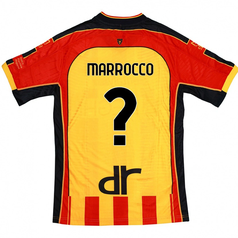 Danxen Hombre Camiseta Iacopo Marrocco #0 Amarillo Rojo 1ª Equipación 2024/25 La Camisa